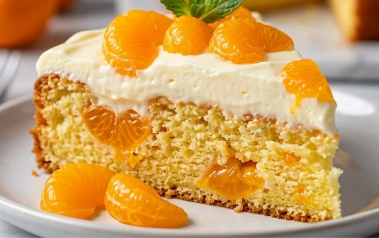 Fantakuchen mit Schmand – cremig lecker mit Mandarinen