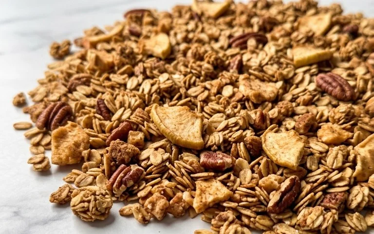 Gesunde Apfelkuchen-Granola: Frühstück ohne Reue
